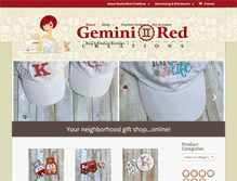 Tablet Screenshot of geminiredcreations.com